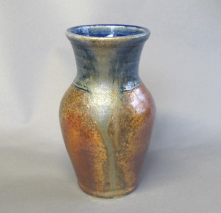 Blue ash vase